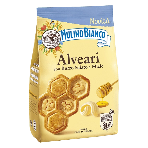 Mulino Bianco Biscotti Alveari Burro Salato/Miele 300 g