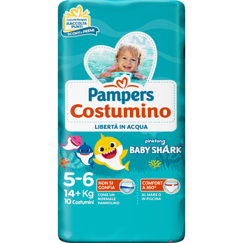 Pampers Costumino x10 Kg 14+ Taglia 5/6