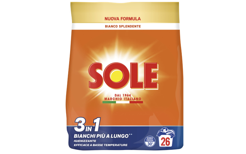 Sole Lavatrice Polvere 26 Misurini