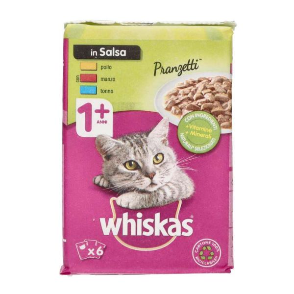 Whiskas Pranzetti Mare e Monti 6 x 50 g